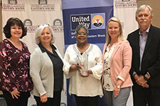 Jim Barrett Community Leadership Award presented to Sharon Morris
